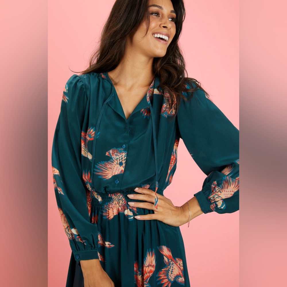 Tucker NYC - The Juliette Dress - Mallards on navy